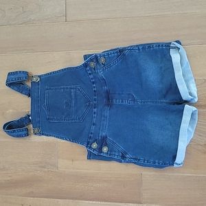 Girls‎ Hudson denim shorts overalls 6x